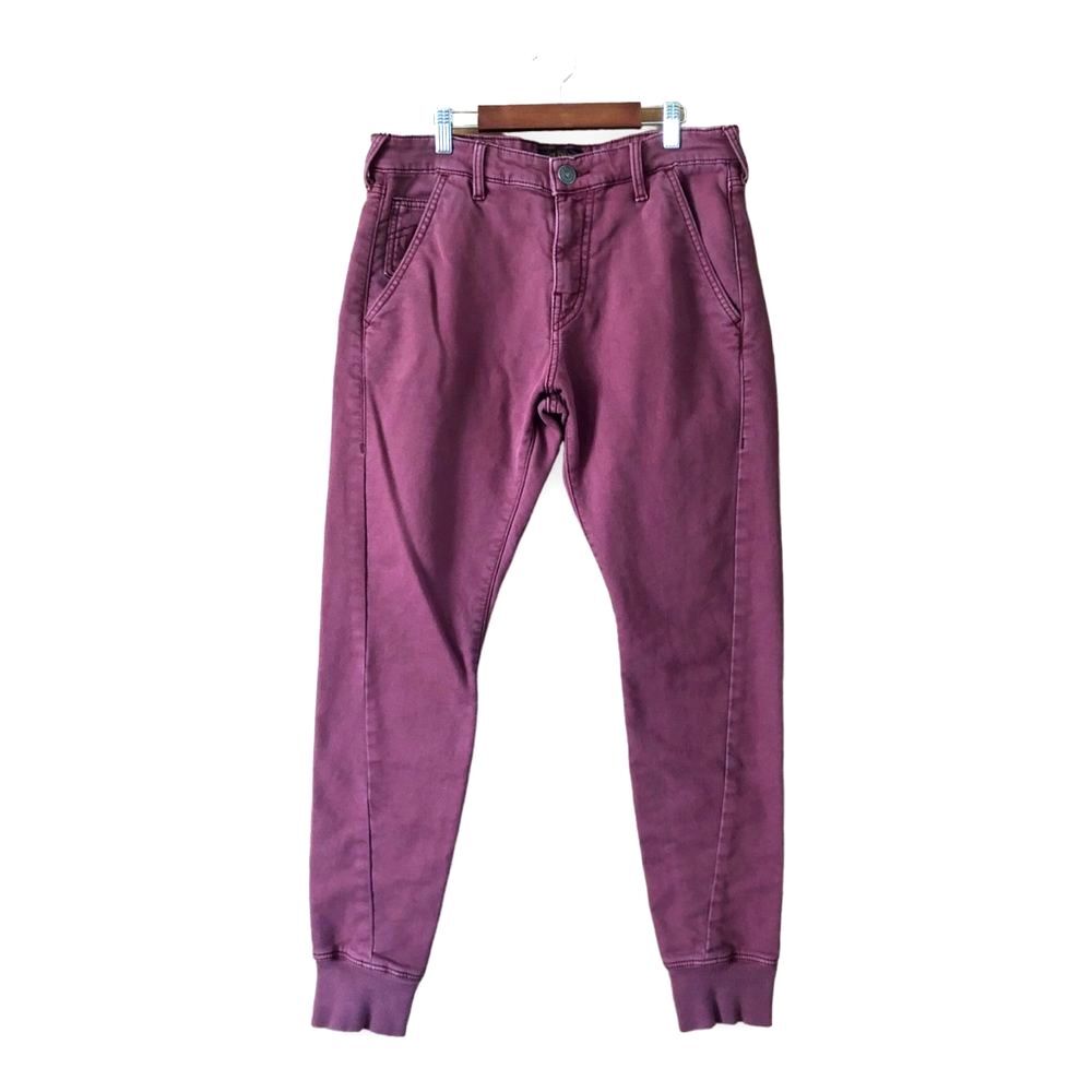 True Religion Runner Relaxed Jogger Pants Maroon Size 30